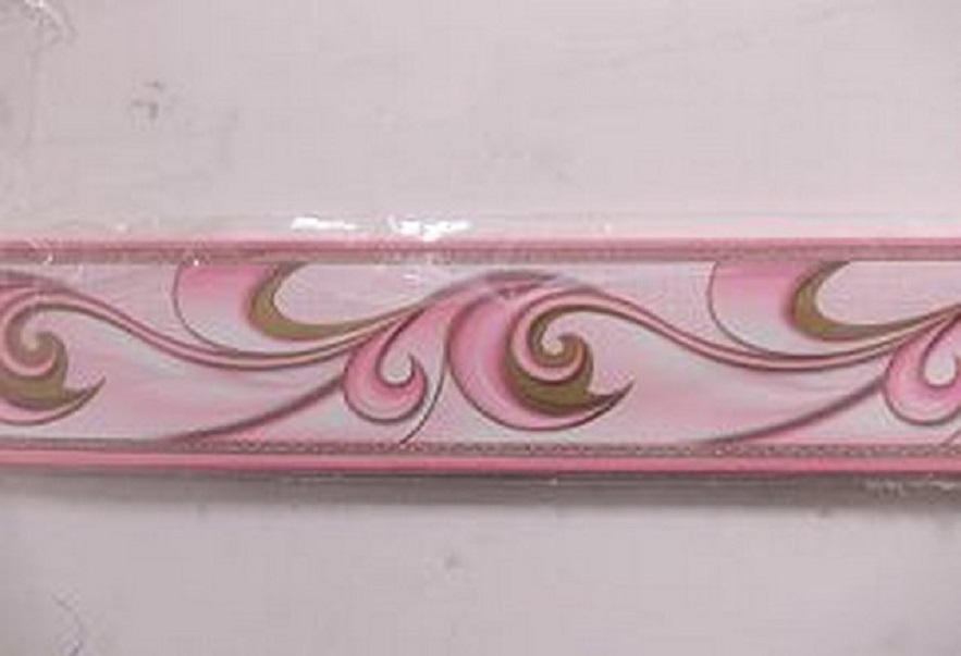Бордюр бумажный декоративный розовый 6см (в ассортименте)