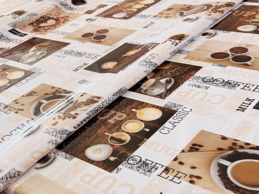 Клеенка ГЛЯНЕЦ на тканевой основе 1,37х20м 21266(STS5257-1)