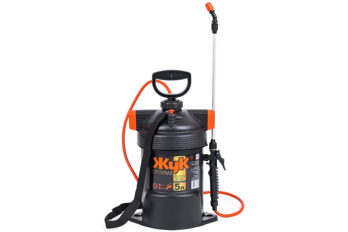 Опрыскиватель Жук Оптима стеклопластик 5л с брандспойтом ОП-220 4946-00
