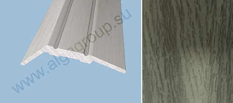 Порог-кант 0,9м 30х6мм П79.1, Дуб пепельный