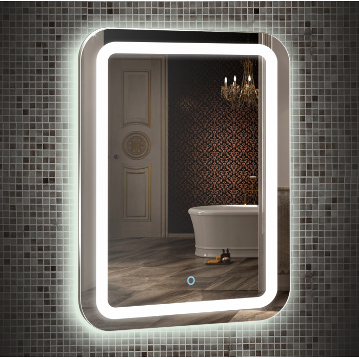 Зеркало MIXLINE "Мальта" 550х800 см сенсорный выключатель, светодиодная подсветка /296/533672- купить в АПлайн