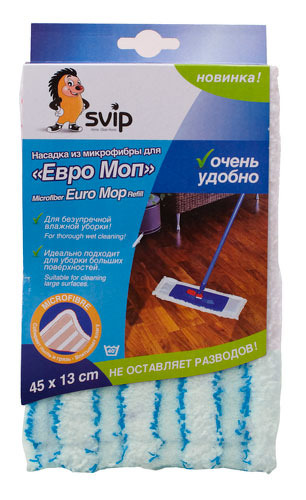 Насадка для швабры "Евро" Моп из микрофибры SV3875