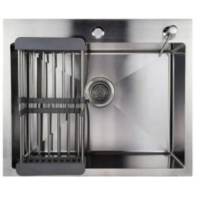 Мойка врезная нержавеющая SIRIUSLINE 60х50 Сатин (в комплекте: коландер, дозатор, сифон)/SL6050SL6050- купить в АПлайн
