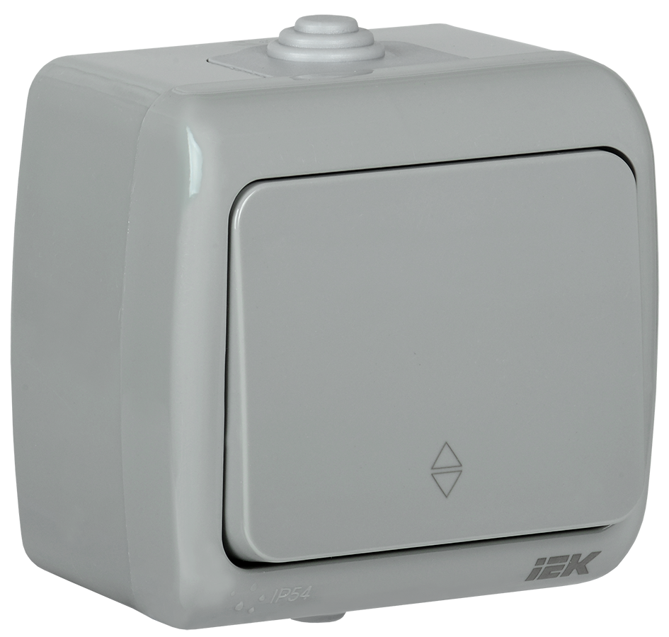 ВЫКЛЮЧАТЕЛЬ  ПРОХОДНОЙ 1-кл. ОП  IEK  AQUATIC  10А IP54 ВС20-1-2-A сер.  EVA12-K03-10-54 /974/