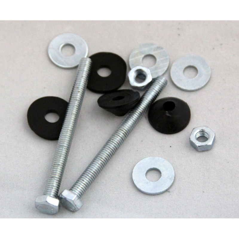 Болты крепления бачка к унитазу оцинкованный (болт 6х70, гайка, прокладка и шайба)518791- купить в АПлайн