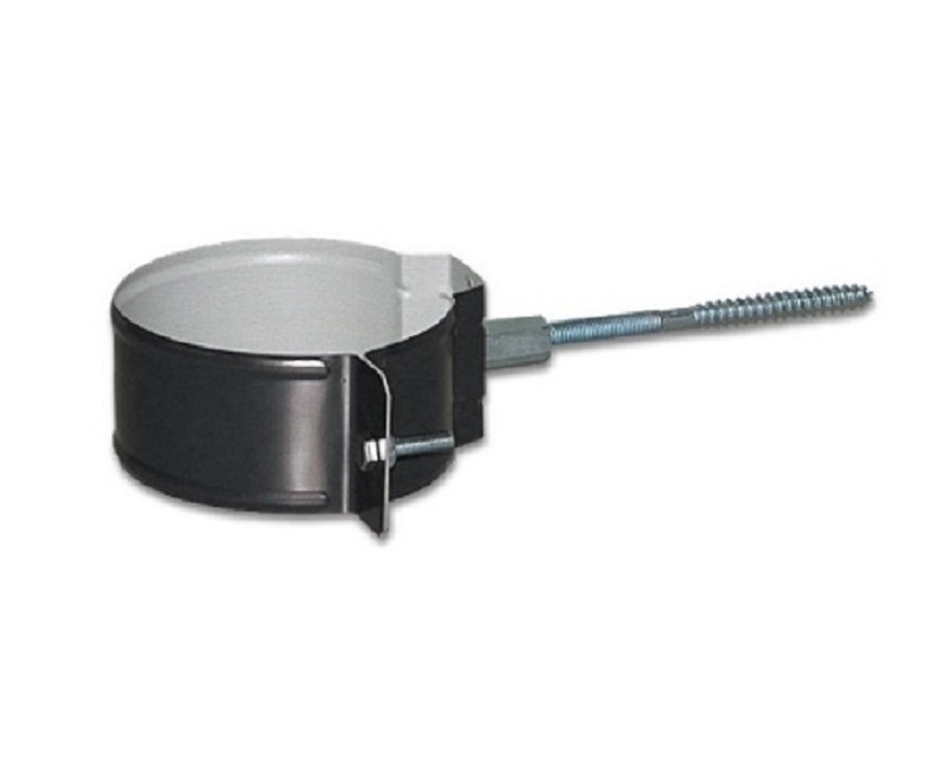 Крепление трубы D100мм саморез 8х120мм  RAL7024 серый