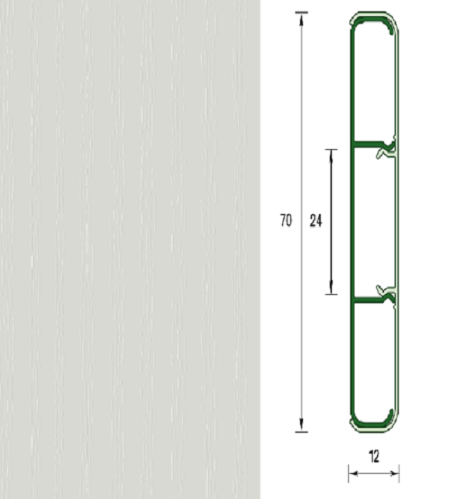 Наличник "Деконика" с кабель-каналом 70мм 2,2м, 002 Светло-серыйД-Н70 002 СВТ СЕР- купить в АПлайн