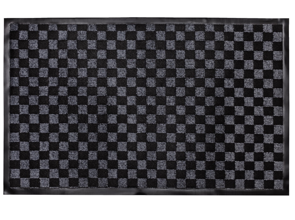 Коврик придверный влаговпитывающий 40х60см серый жаккард НР-202 