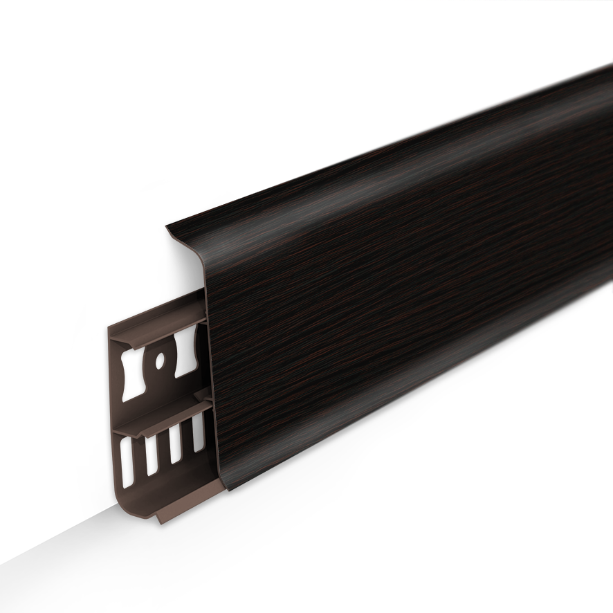 Плинтус ПВХ 2,2м П85 "Деконика", 303 Венге темный