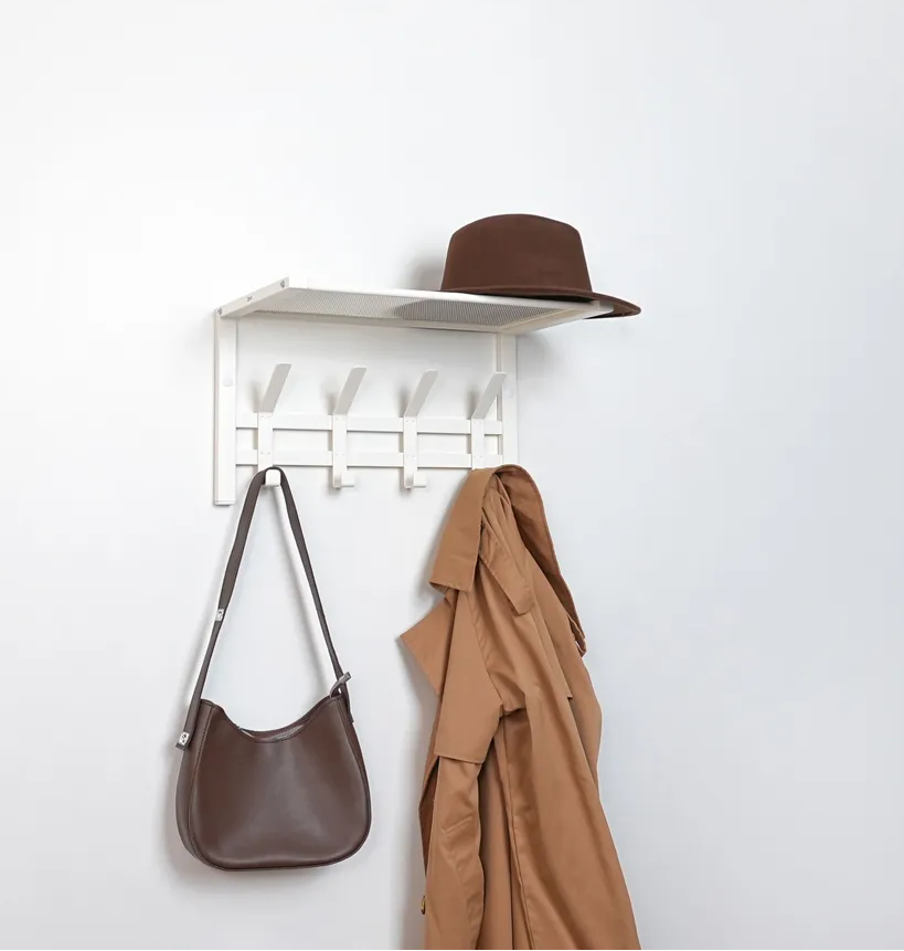 Вешалка металл. Торонто 11 с полкой белая ВСПТ11 БВСПТ11 Б- купить в АПлайн