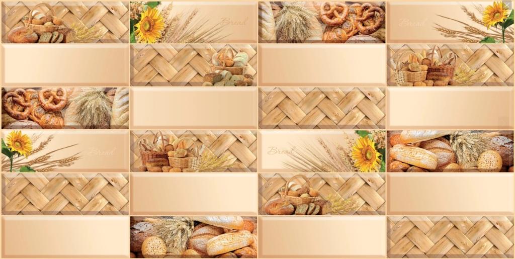 Панель декоративная ПВХ Плитка Хлебная корзина 480х955мм