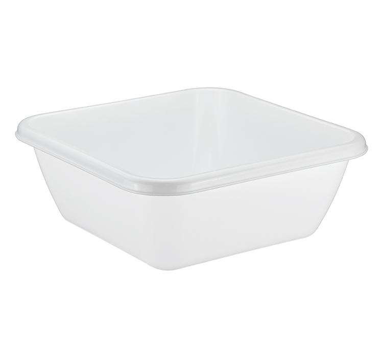 Таз пласт. 8л квадратный белый М2577