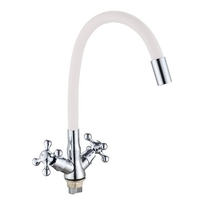 Смеситель для кухни GOTA ROCIO BARCELONA белый с гибким изливом 300 мм G095531