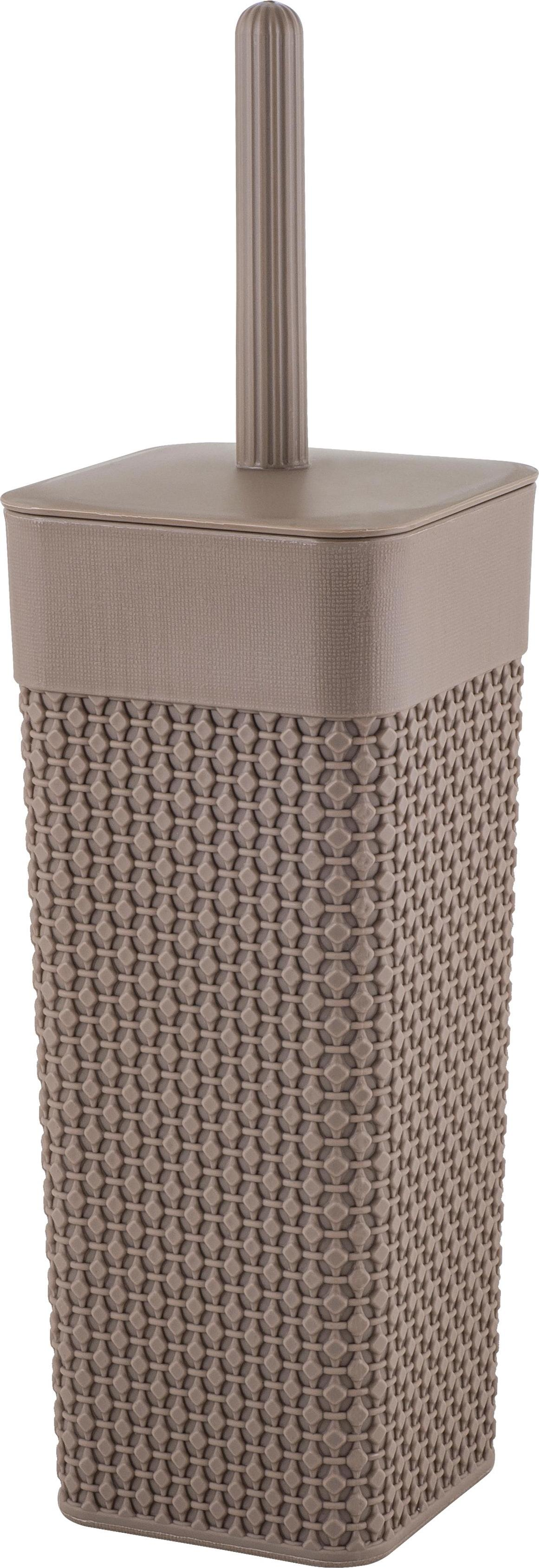 Набор для туалета пласт. ОСЛО подставка + ёрш шоколадный мокко PT135610015PT135610015- купить в АПлайн