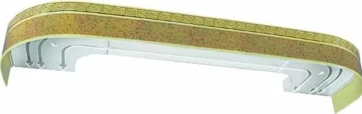 Карниз пластиковый 3-х рядный "ЭД Греция" Песок 2,6м 56042