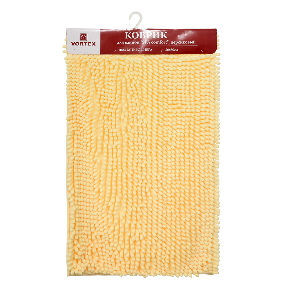 Коврик для ванной комнаты "SPA" VORTEX Персик 50х80см арт.24264