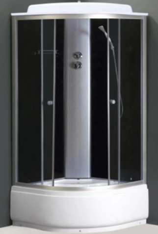 Душевая кабина Аквалюкс 800х800х2180 тониров. стекло высокий поддон ТМ708 3 части