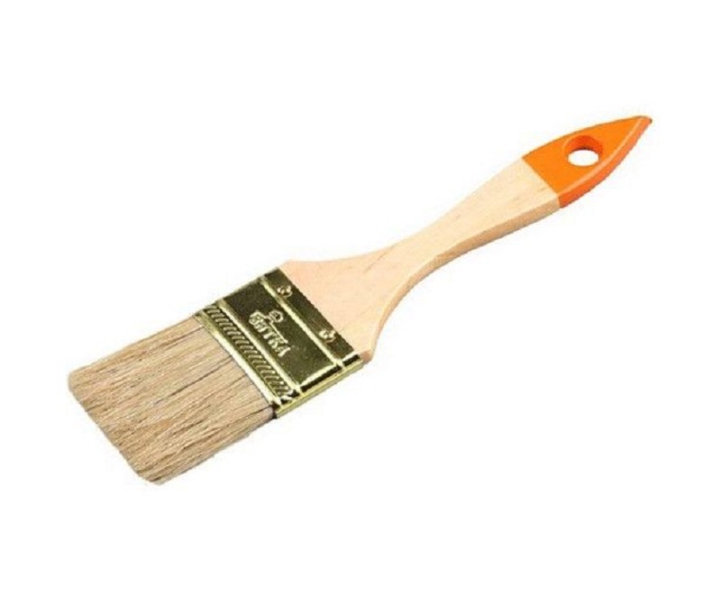 Кисть плоская "Петрович" №3/4 (20 мм) нат.щетина / дер.ручка П012-34