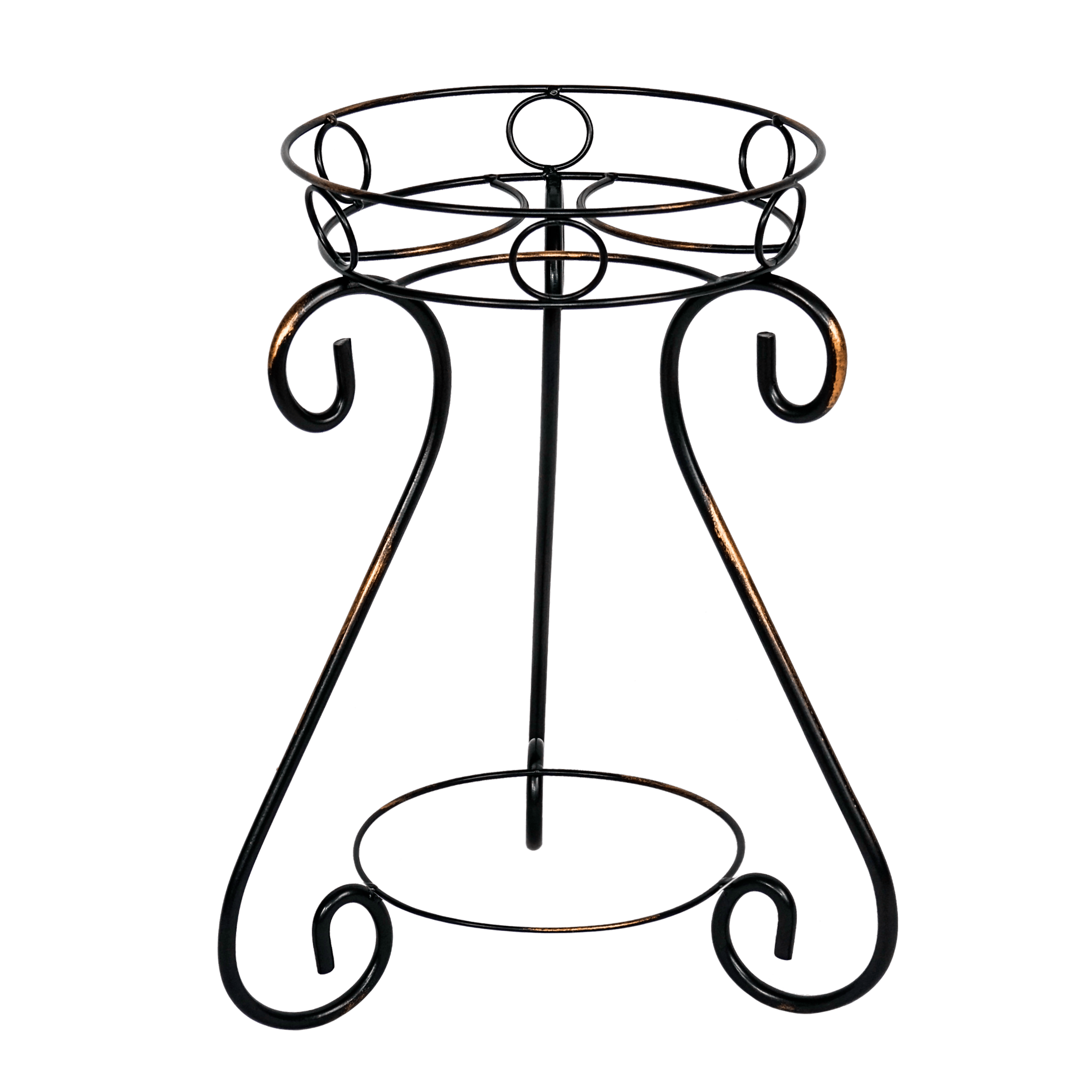 Подставка для цветов металл.Лотос малый черная ПДЦ 147 Ч