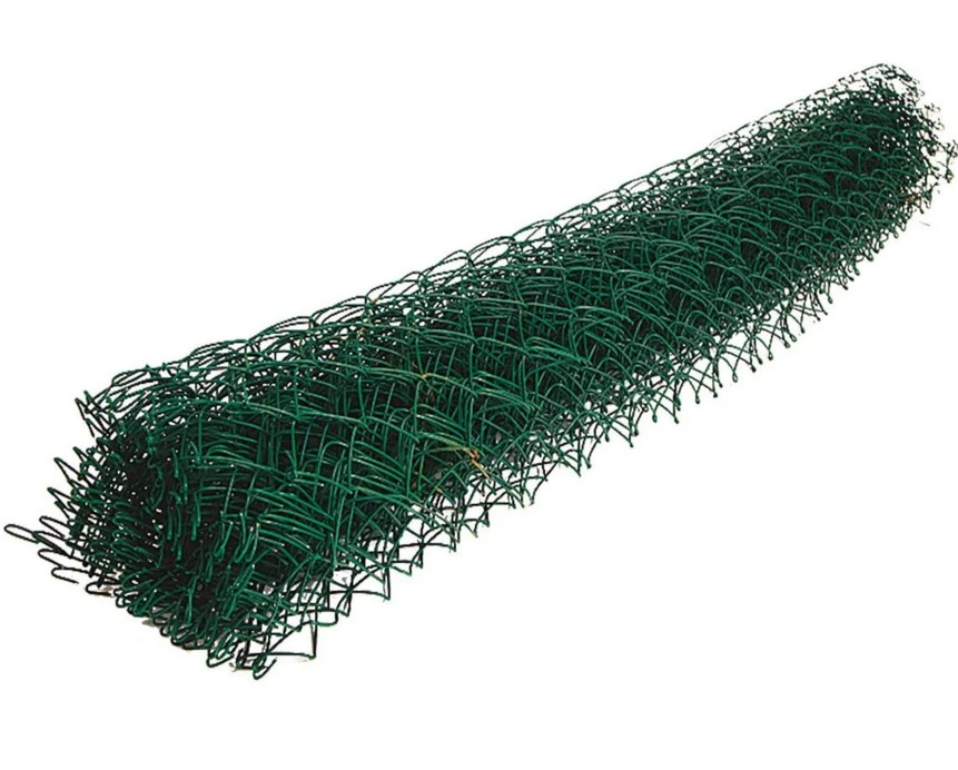 Сетка плетеная "Рабица" в ПВХ №55-2,5мм 2,0х10м ТУ полимерная