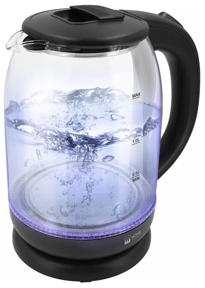 Чайник электрический Home Element стеклянный темный янтарь HE-KT187