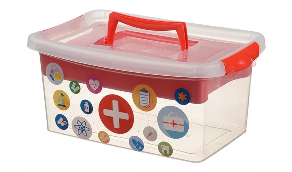 Контейнер Аптечка пласт. 4л красный М2907
