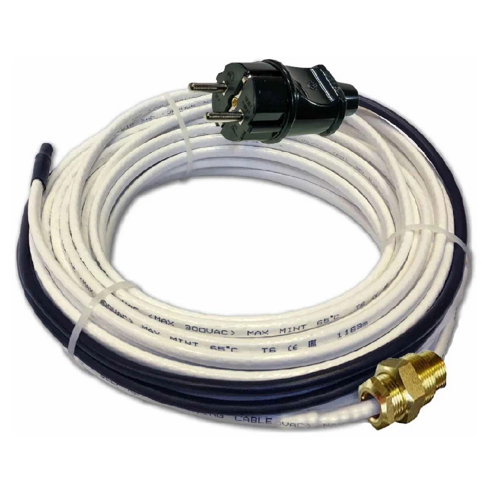 КАБЕЛЬ ДЛЯ ОБОГРЕВА ТРУБ  САМОРЕГУЛИРУЕМЫЙ  (внутрь трубы)  длина 7 м  (комплект)  -  - купить в АПлайн