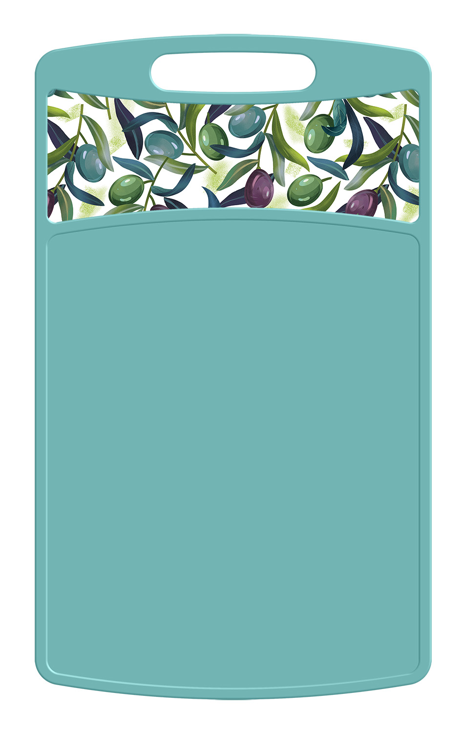 Доска разделочная пласт. Bergamo 260x155x3,5мм зеленая 221148018/05