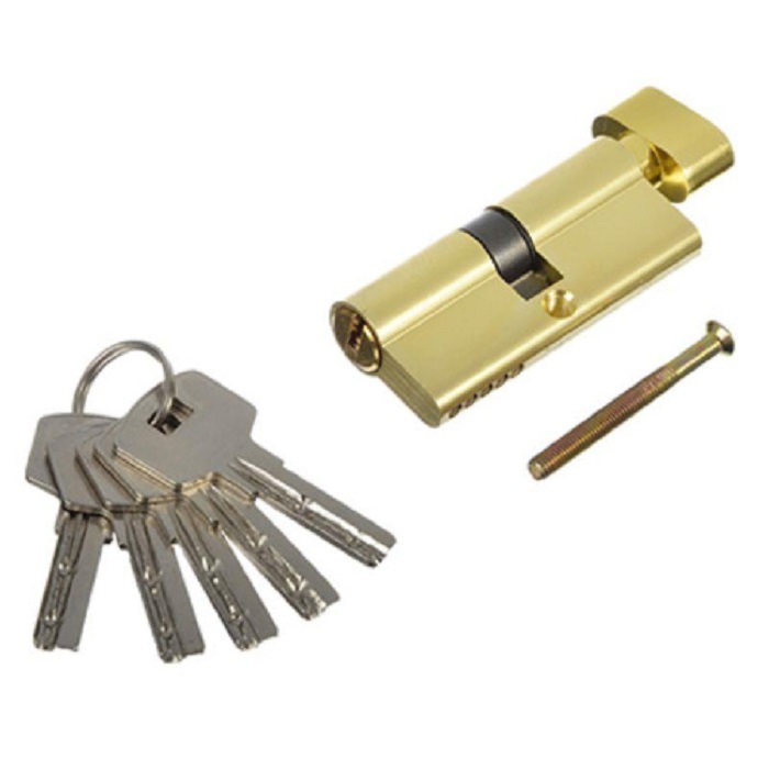 Цилиндр замка (личинка) Антал ZA-70-G-V-5 35х35мм с вертушкой латунь