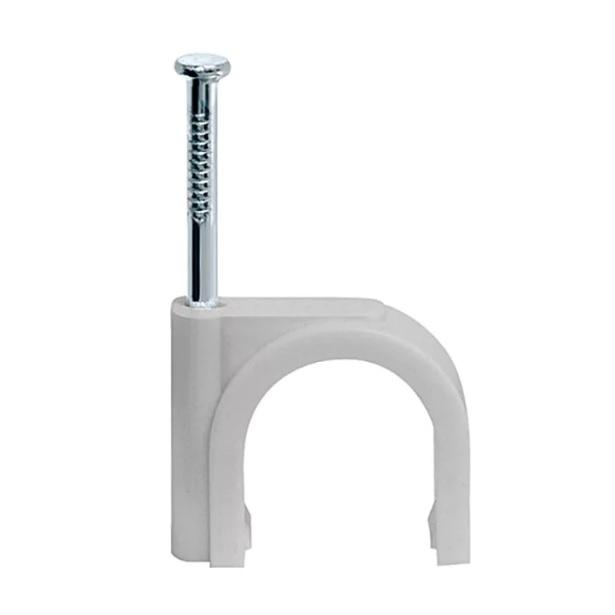 Скоба крепежная 9мм круглая с гвоздем СПК-9 /30шт/СПК-9- купить в АПлайн