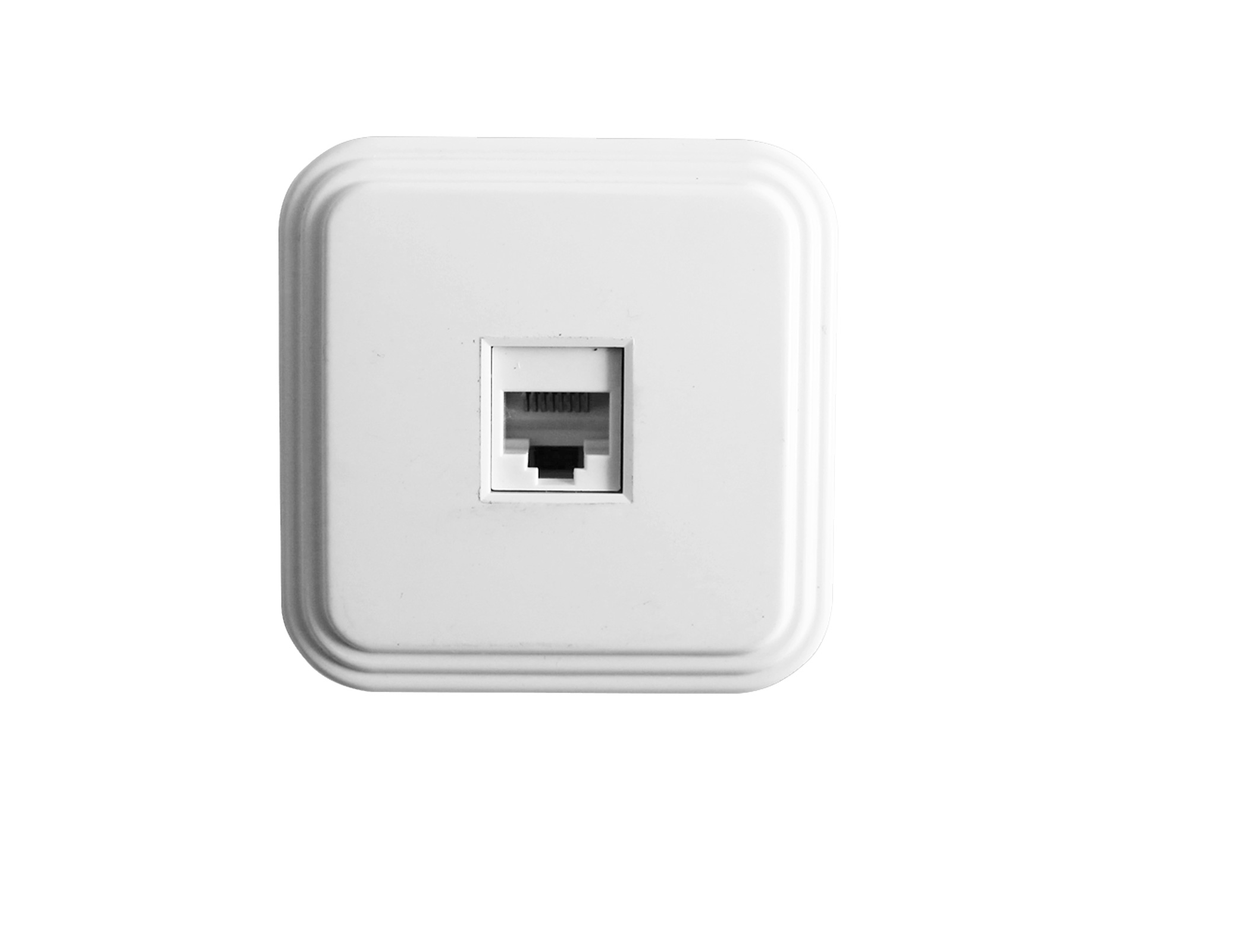 Розетка "Брест" 1 ОП белая в сборке компьютерная без заземления 16А Stekker PST00-21-20 39706