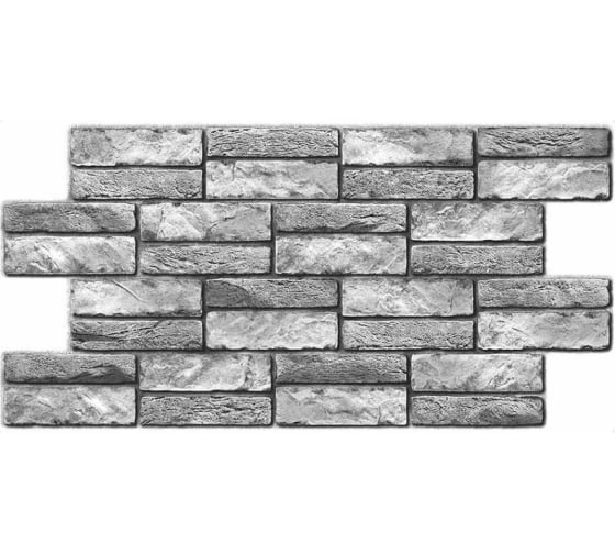 Панель декоративная ПВХ Камень экспанси серый 74845 476х955мм