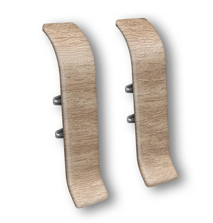 Соединитель для плинтуса "Идеал Классик" 55мм (20 шт в уп.), 203 Дуб беленый