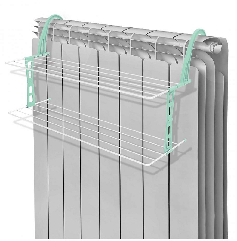 Сушилка для белья металл. NIKA СБ6-65П/Б на радиатор белая 96607