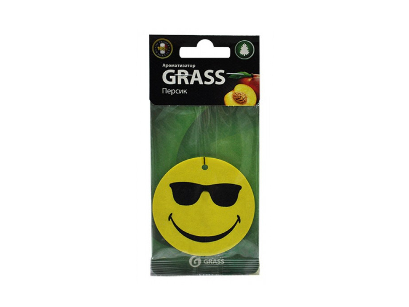 Ароматизатор картонный GRASS SMILE персик