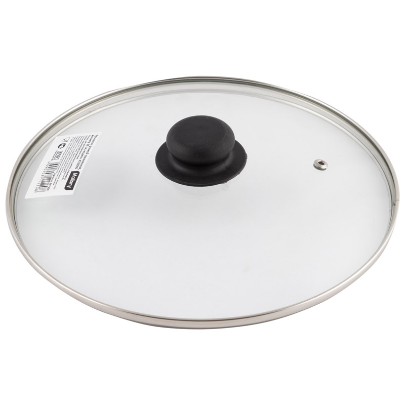 Крышка стекл. 26см металл. ободок 987018 - 987018 - купить в АПлайн