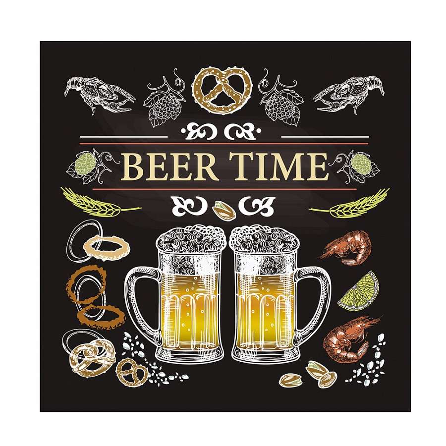 Подставка под горячее BEER TIME 14х14см МТ18-11