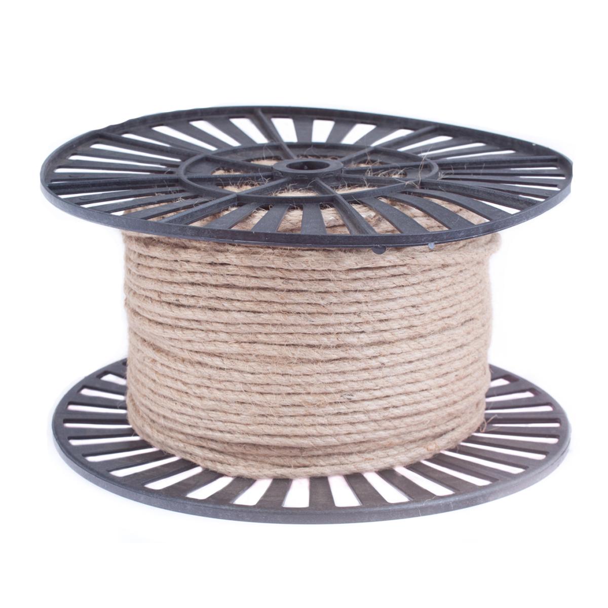 Канат джутовый 6мм 100мм катушка 23-00792