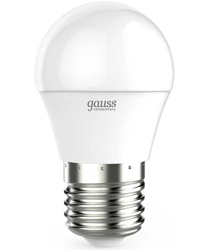 Лампа светодиод. Е27 "GAUSS" 6Вт 3000К теплый свет 5321653216- купить в АПлайн