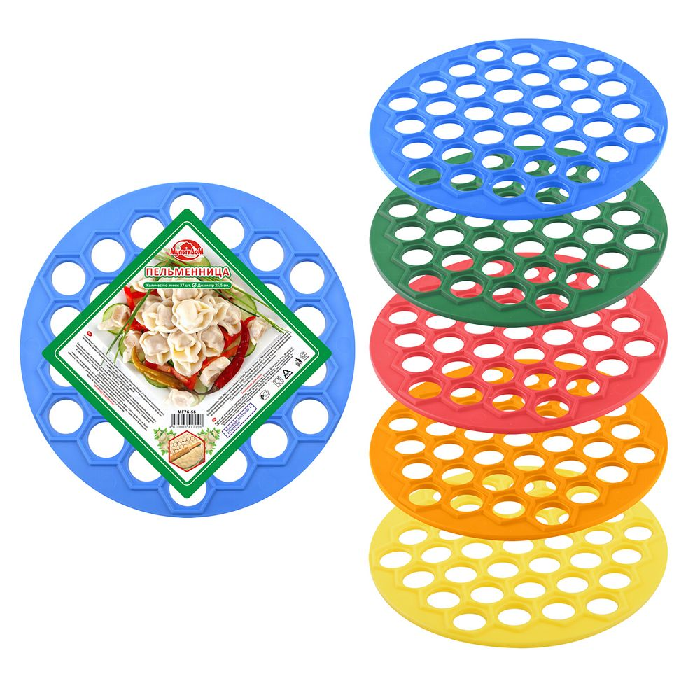 Пельменница пласт. 37ячеек 25,5см 5цв МГ76-56МГ76-56- купить в АПлайн