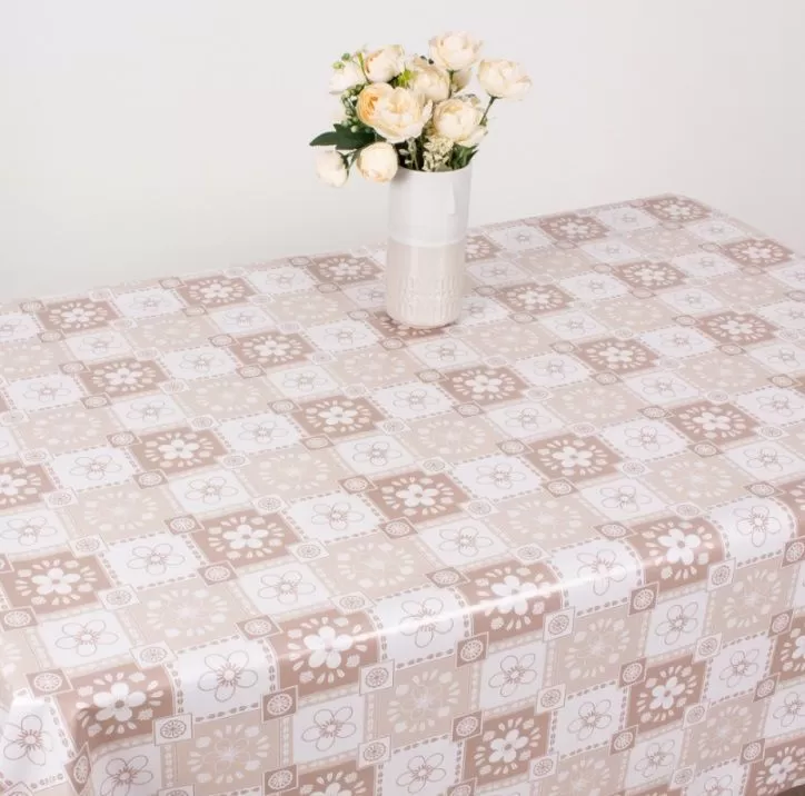 Клеенка Mirror Уютная кухня на нетканевой основе 1,40х20м GX-306A 