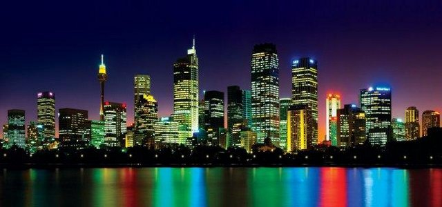 Фотообои "Ночной город" 9л. 300х201