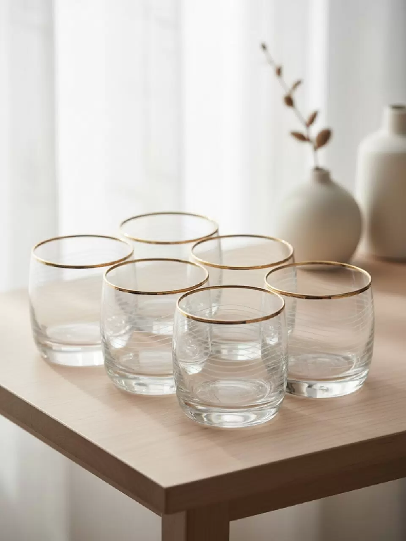 Набор стаканов стекл. Декостек Мираж 300мл 6шт 160-ГЗ4 518351