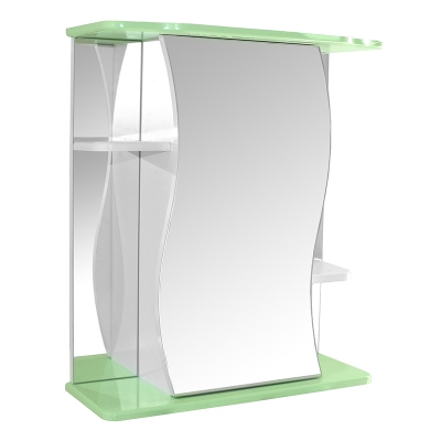 Зеркало-шкаф "Венеция 60" зеленый без подсветки (ПВХ)
