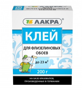 Клей обойный ЛАКРА флизелин 200г Лк-00003801Лк-00003801- купить в АПлайн