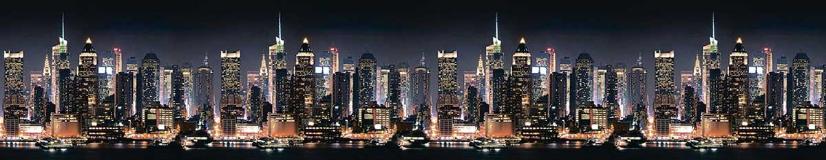 Панель-фартук Город Манхэттен термоперевод 600х2000мм