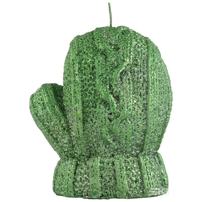 Свеча Варежка зеленая 008336