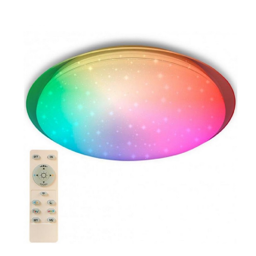 СВЕТИЛЬНИК СВЕТОДИОД. Estares Arion  R RGB 60W(4900lm) 2K-4K-6K КРУГ d535*99 звезд. небо,пульт/022