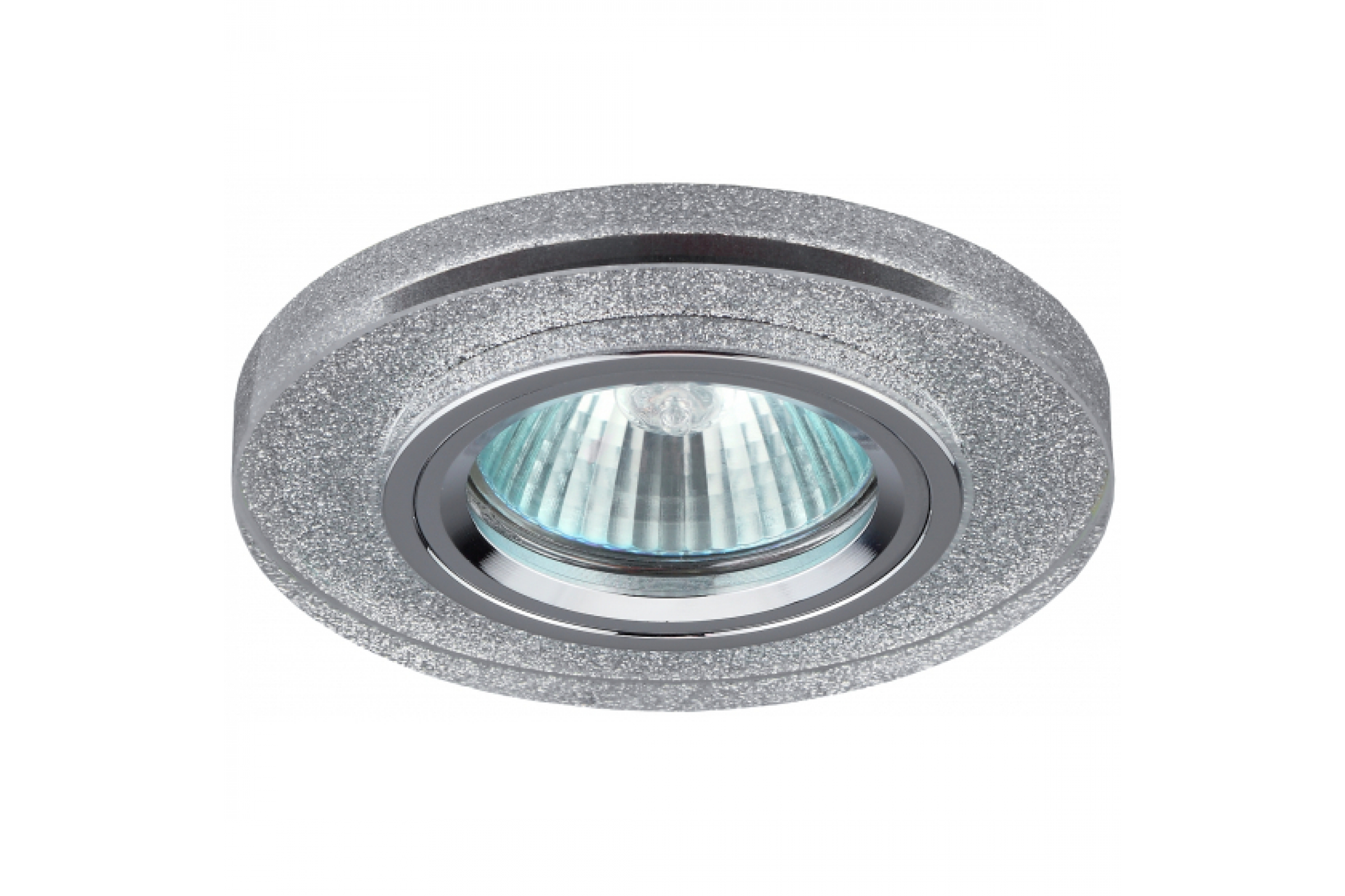 Светильник встр. GU5.3 "Эра" DK7 CH/SHSL MR16 12V/220V 50W "колесо" хром/серебряный блекс ( 203)