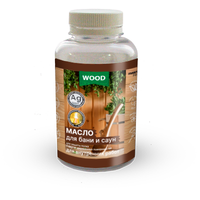 Масло деревозащитное FARBITEX PROFI WOOD для бань и саун 0,5л***
